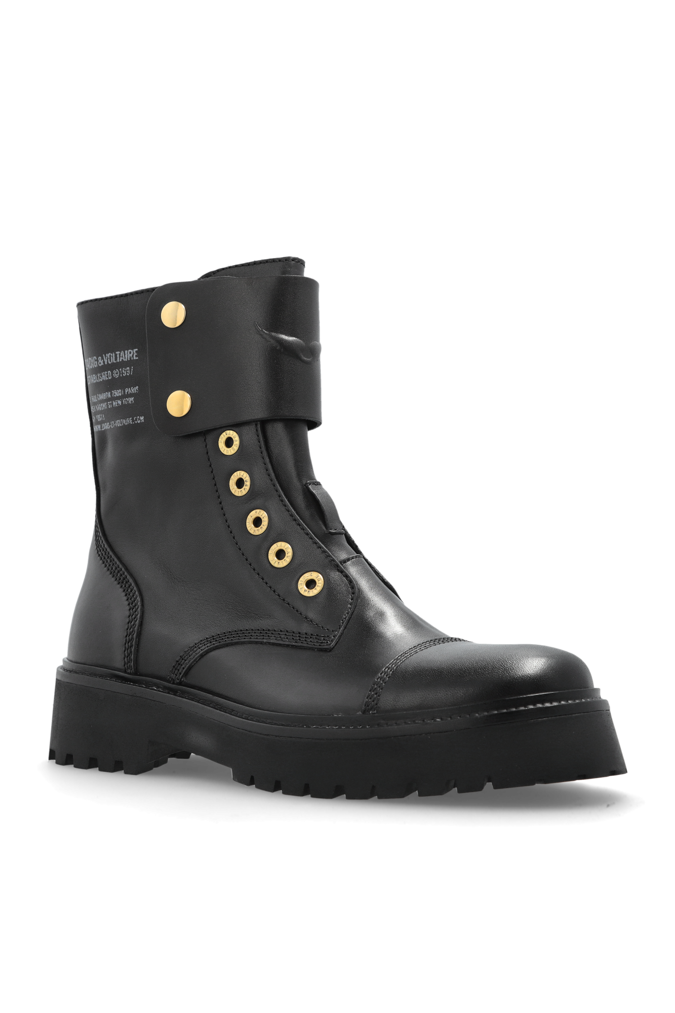 Zadig & Voltaire Leather ankle boots 'Joe Fast' | Women's